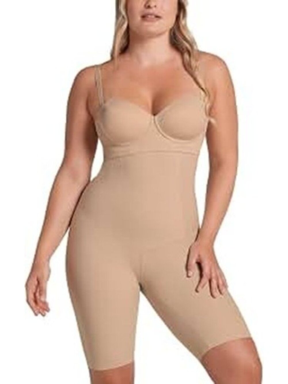 Leonisa Medium High Waist Tummy Control Anti Chafing Sculpting Shaper Shorts NEW